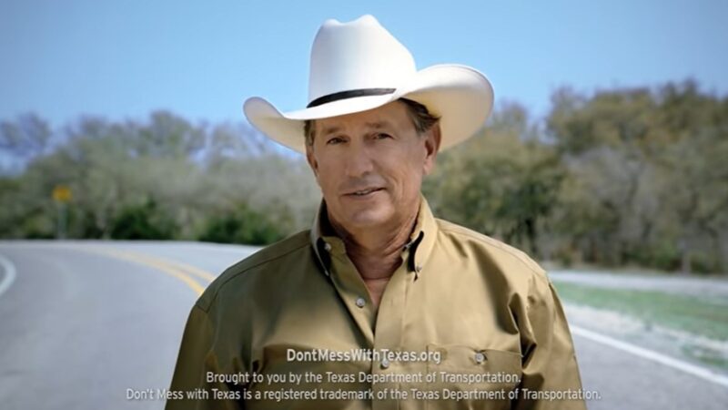 George Strait promotes Don't mess with Texas